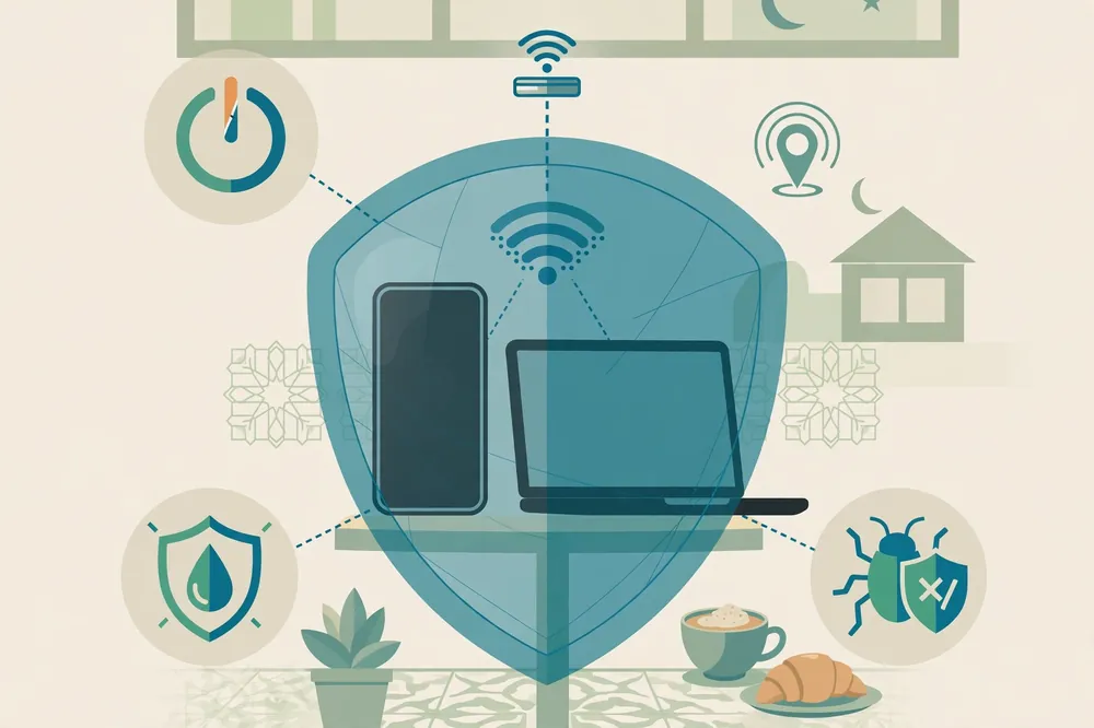 NordVPN features protecting devices on public Wi-Fi in Pakistan